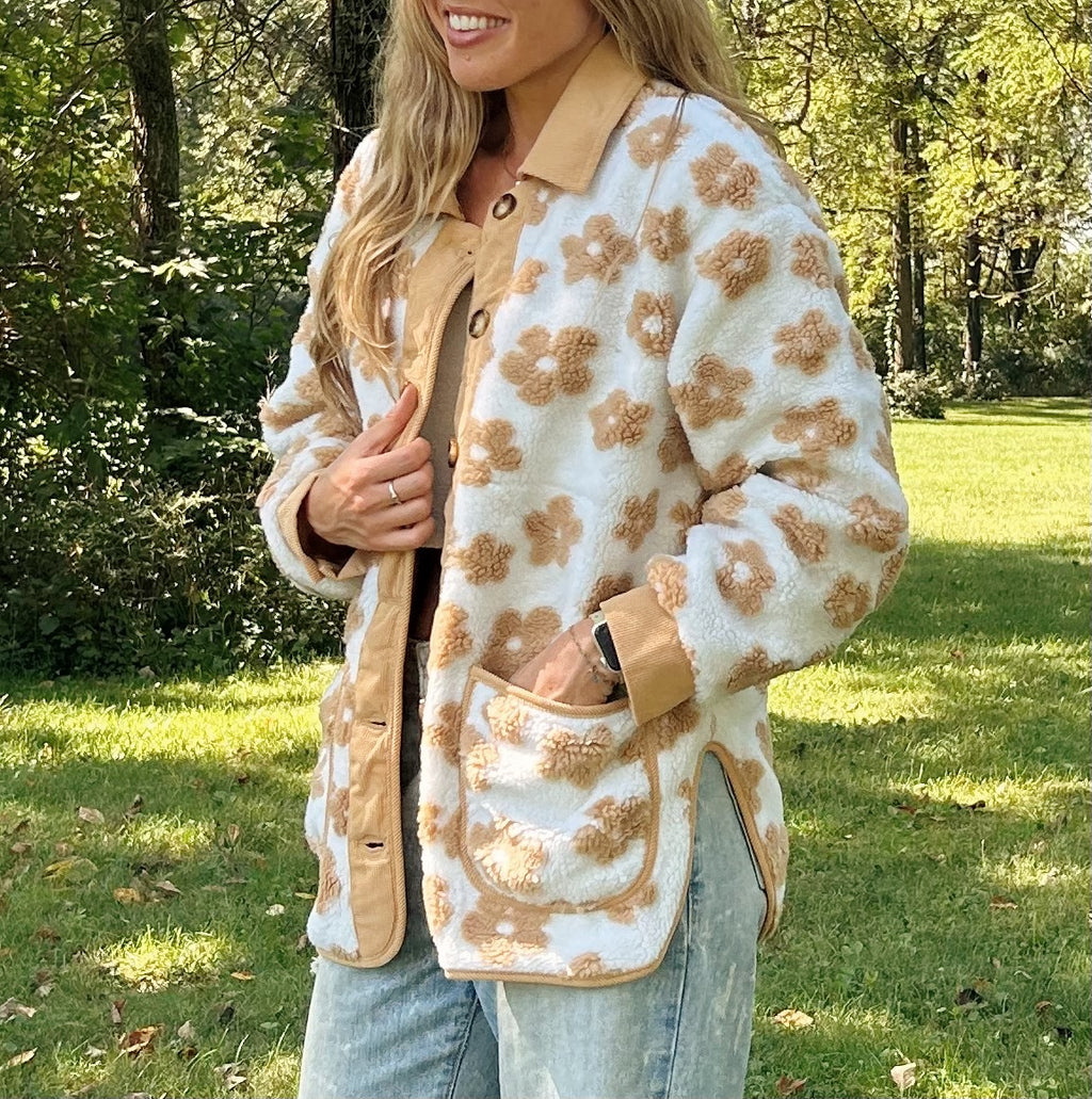 Floral Fleece Jacket