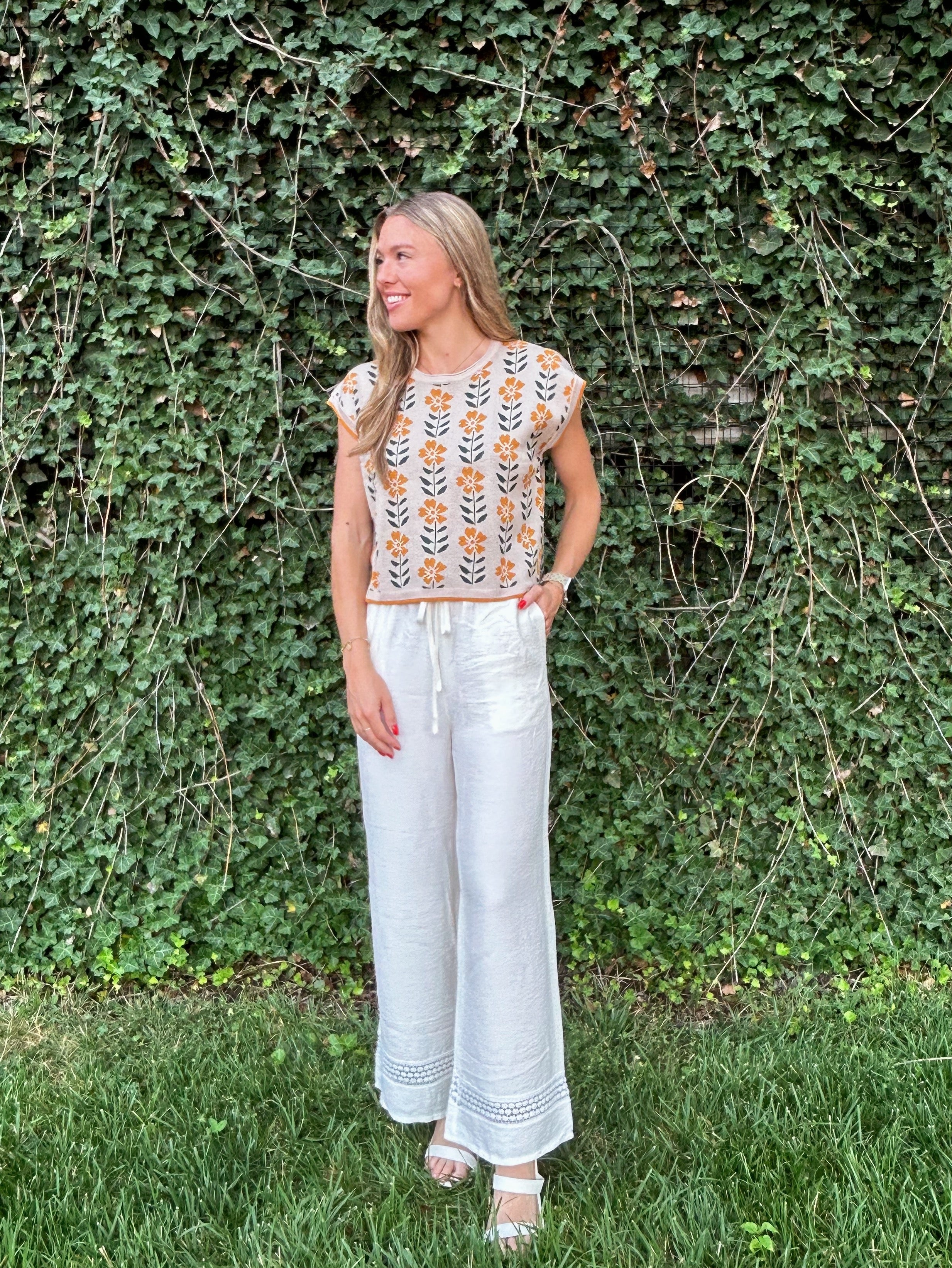 Market Morning Straight Pant - Beige