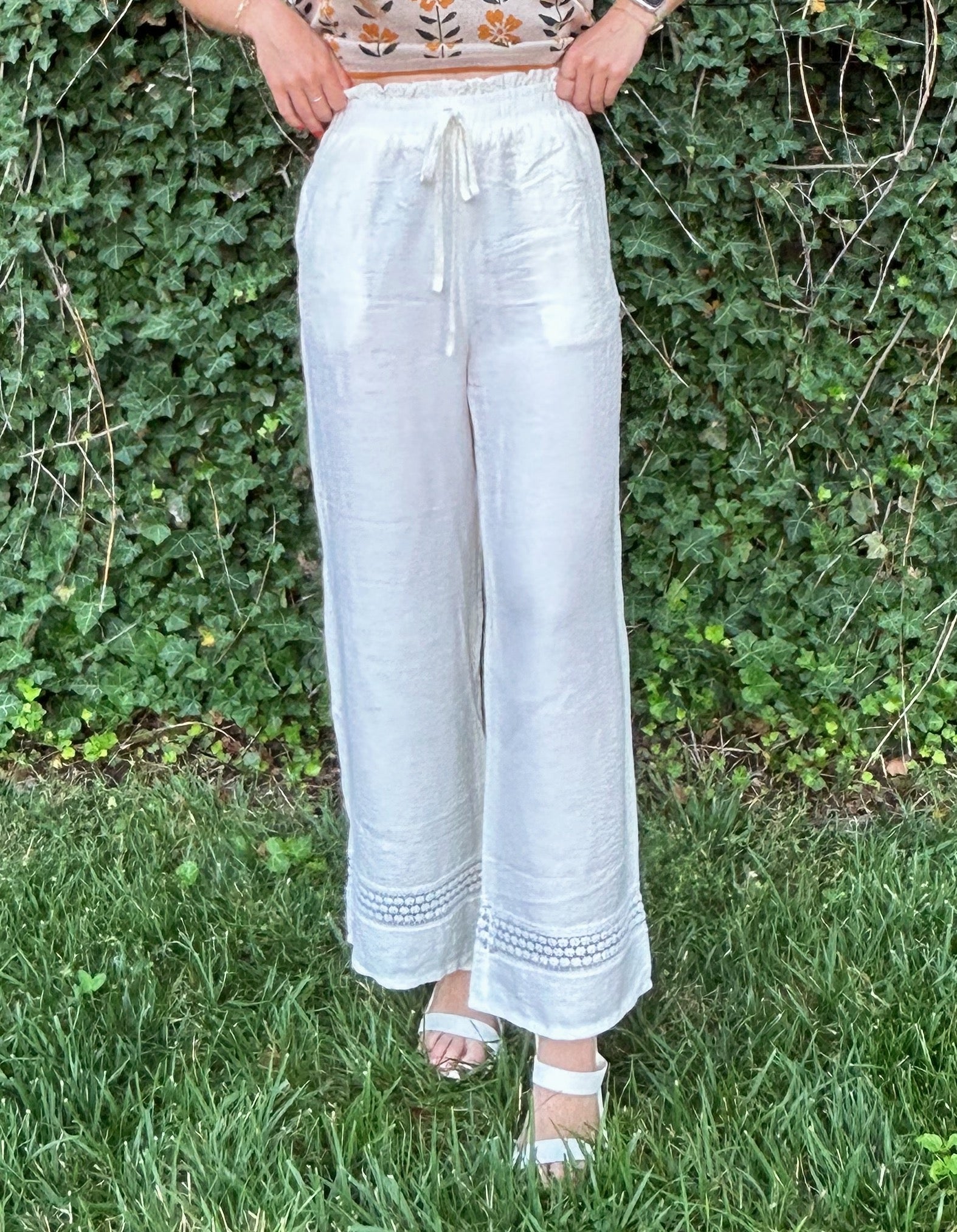 Market Morning Straight Pant - Beige