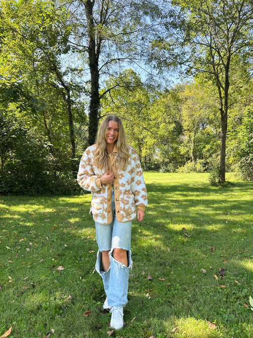 Floral Fleece Jacket
