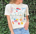 Market Day Cropped Graphic Tee