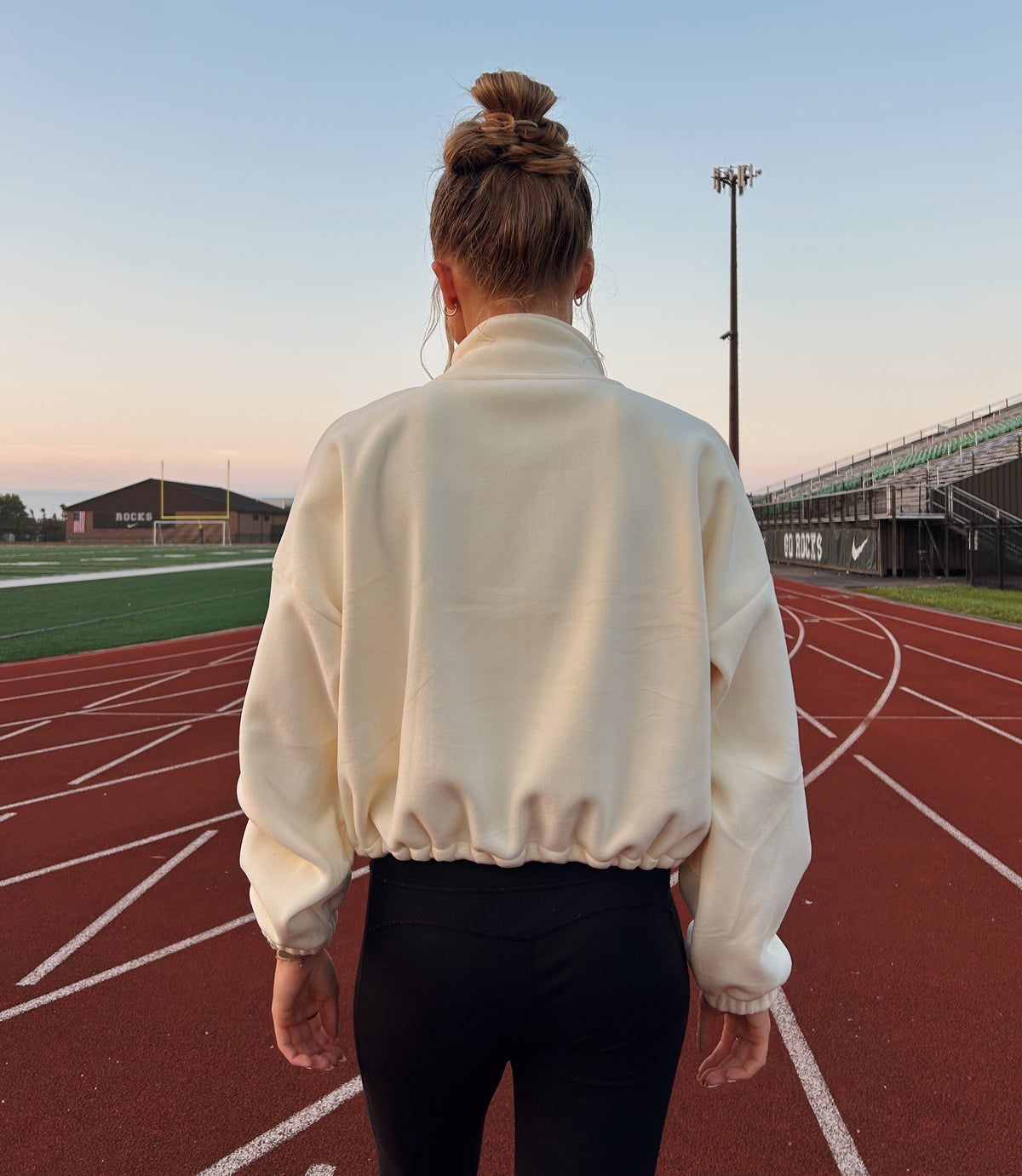 Varsity Fleece Drawstring Jacket