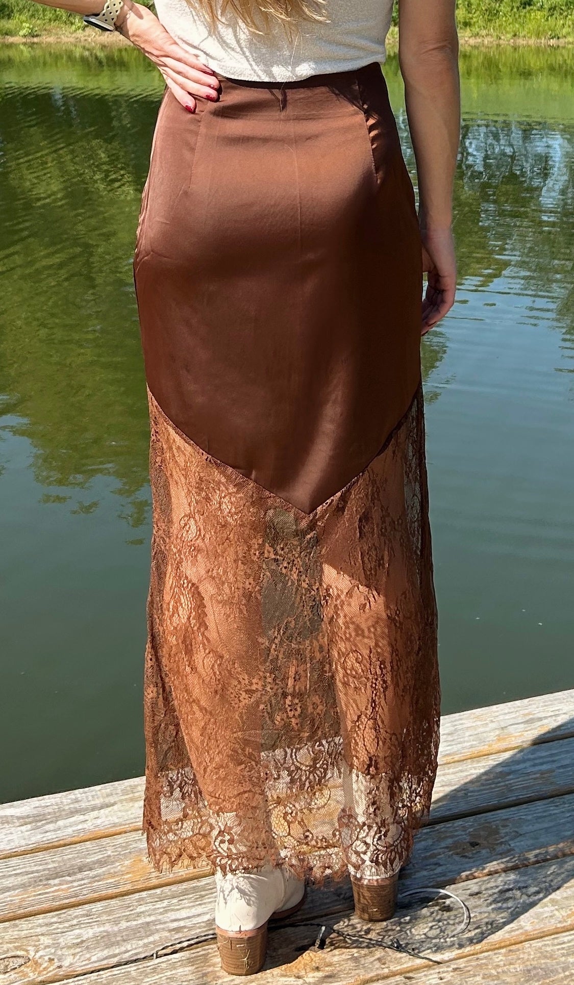 Maple Lace Maxi Skirt