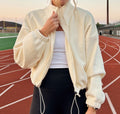 Varsity Fleece Drawstring Jacket