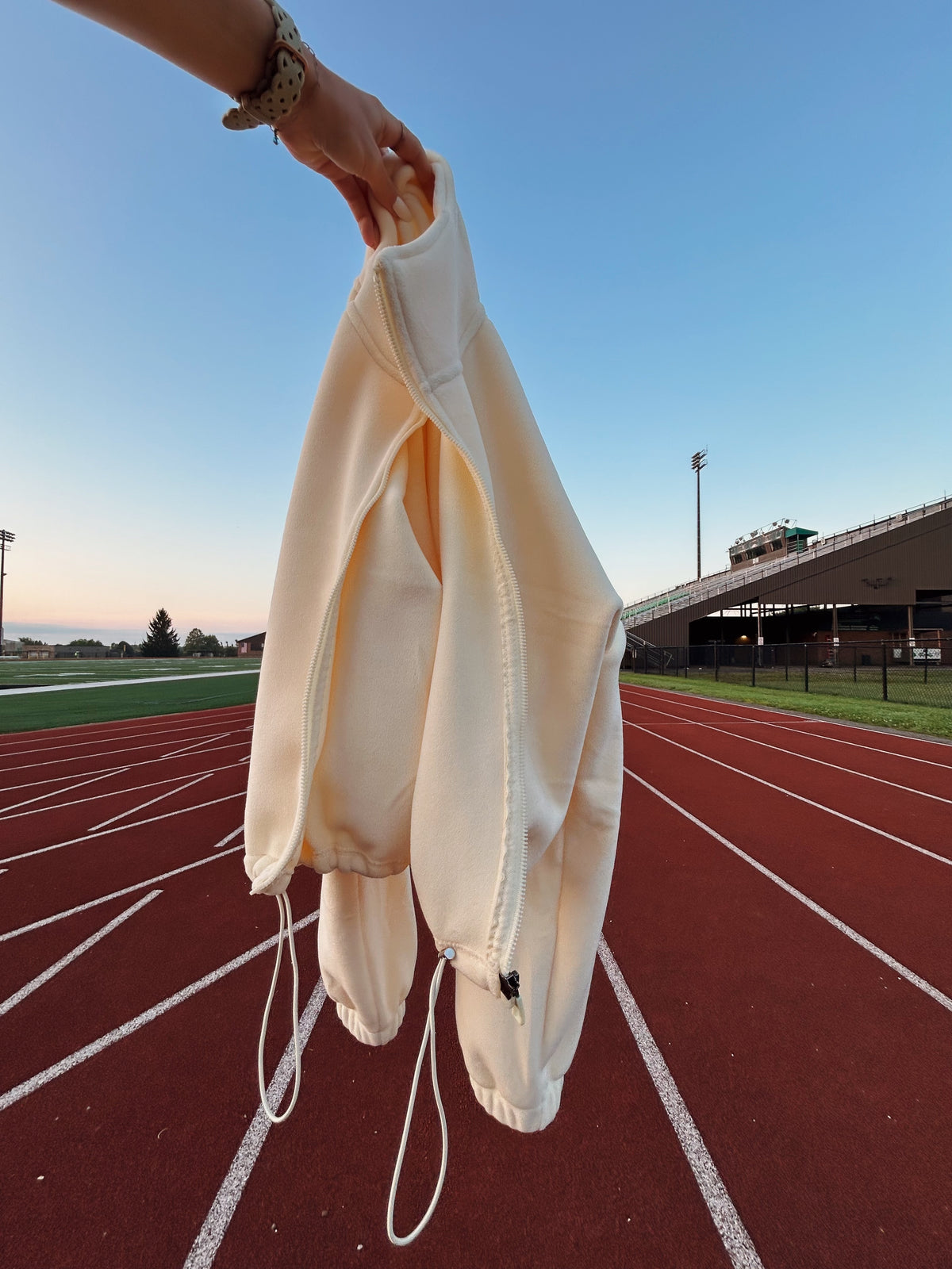Varsity Fleece Drawstring Jacket