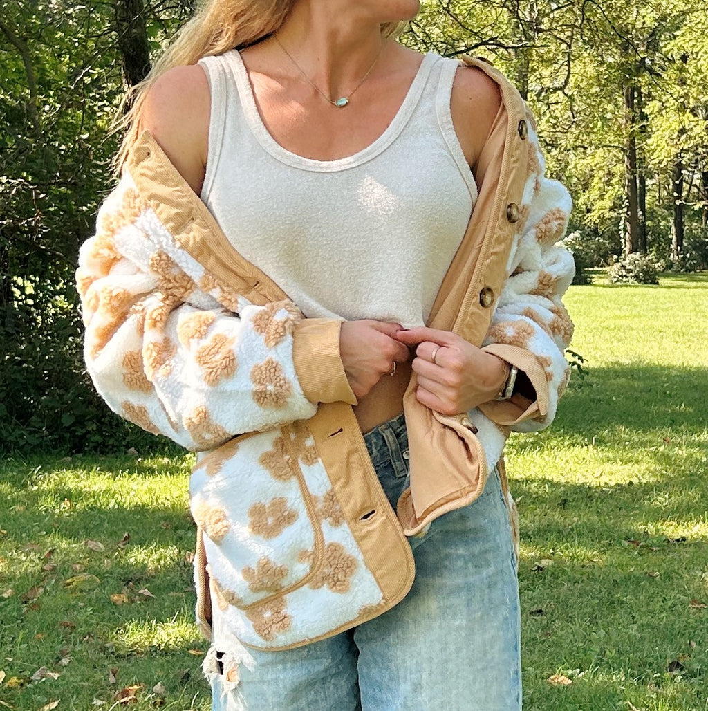 Floral Fleece Jacket